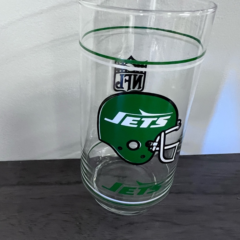 NFL Jets Glass Tumbler